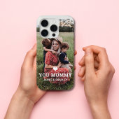 Schattige HART HOUDT VAN JE MUMMY Moederdag Foto Case-Mate iPhone Case