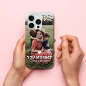 Schattige HART HOUDT VAN JE MUMMY Moederdag Foto Case-Mate iPhone Case