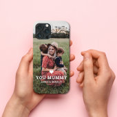 Schattige HART HOUDT VAN JE MUMMY Moederdag Foto Case-Mate iPhone Case