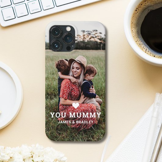 Schattige HART HOUDT VAN JE MUMMY Moederdag Foto Case-Mate iPhone Case