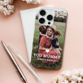 Schattige HART HOUDT VAN JE MUMMY Moederdag Foto Case-Mate iPhone Case