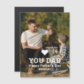 Schattige HART HOUDT VAN JE VADER Foto Vaderdag (Voorkant / Achterkant)