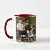 Schattige HART HOUDT VAN JE VADER Foto Vaderdag Mok (Links)