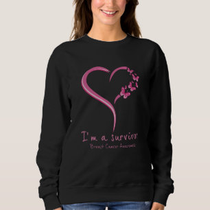 Schattige Hart Ik ben een overlevende van borstkan Trui