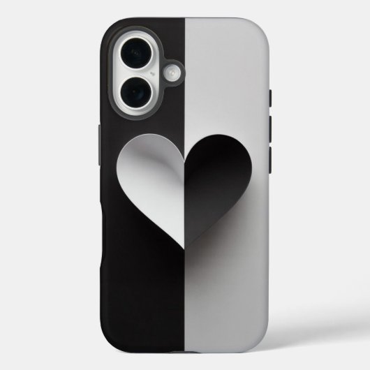 Schattige Hart iPhone Case Ai esthetische liefde o (Achterkant)