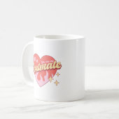 Schattige hart Je bent mijn soulmate koffie Mok (Voorkant links)