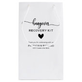 Schattige hart kalligrafie bruiloft kater kit klein cadeauzakje (Achterkant)