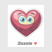 Schattige Hart Kinderen Cartoon Karakter Sticker (Vel)