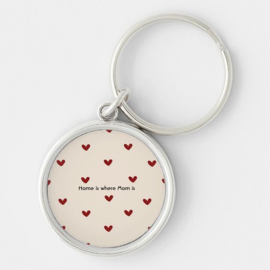 Schattige Hart Mama Sleutelhanger – Moederdag Gift (Voorkant)