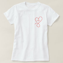 Schattige Hart met liefde valentijns T-shirt