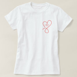 Schattige Hart met liefde valentijns T-shirt