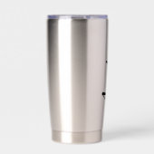 Schattige hart tante gepersonaliseerde naam geïsoleerde drinkbeker (Voorkant)