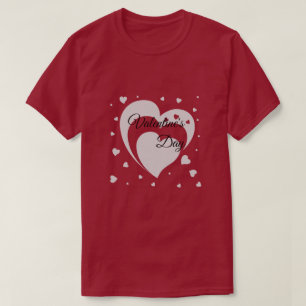 Schattige Hart Valentijnsdag Paar T-shirt