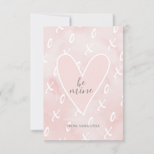 Schattige hart Valentijnse Kaart (Voorkant)