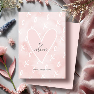 Schattige hart Valentijnse Kaart