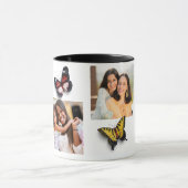 Schattige hart vlinder beste moeder ooit foto mok (Midden)