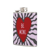 Schattige hart zijn mijn gepersonaliseerde Valenti Heupfles (Links)