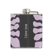 Schattige hart zijn mijn gepersonaliseerde Valenti Heupfles (Achterkant)