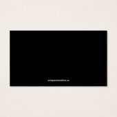 Schattige hart zwart & wit bruiloft Drink ticket Visitekaartjes (Achterkant)