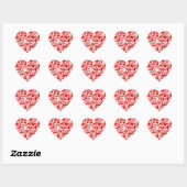 Schattige Harten Hart Sticker (Vel)