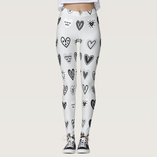 schattige harten leggings (Voorkant)