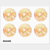 Schattige Harten Ronde Sticker (Vel)