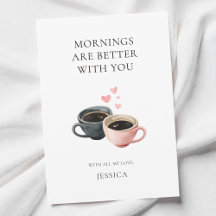 Schattige harten waterverf koffie liefde Valentijn