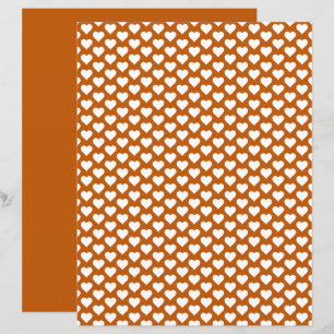 Schattige hartenpatroon gember schaduw scrapbook p