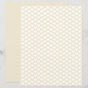 Schattige hartenpatroon linnen schaduw scrapbook p