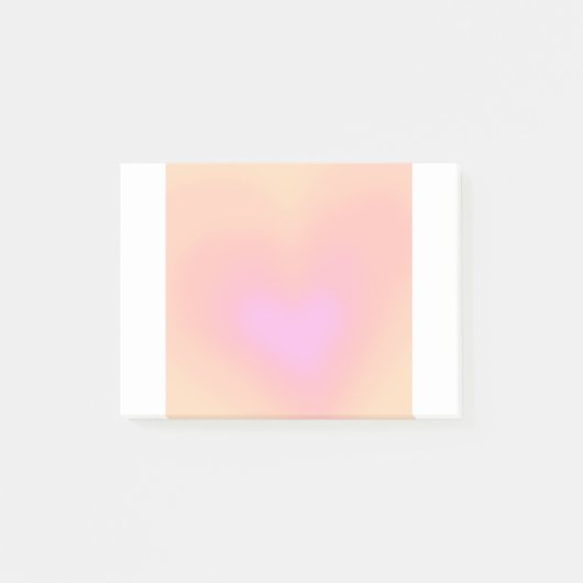 schattige hartgradiënt Post-It Notes (Voorkant)