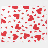 Schattige Hartjes  Fleece Deken (Voorkant (Horizontaal))