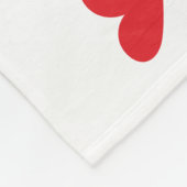 Schattige Hartjes  Fleece Deken (Hoek)