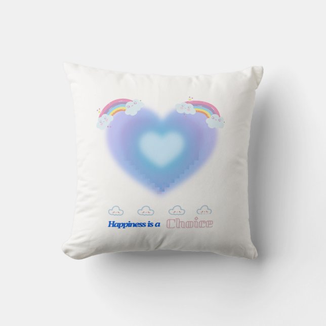 Schattige hartkussen kussen (Voorkant)