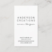 Schattige hartpatroon lederen strepen visitekaartje (Achterkant)