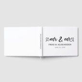 Schattige Hartscript Mr. & Mr. Gay Wedding Gastenboek (Volledig)