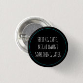 Schattige Haunt Ronde Button 3,2 Cm (Voorkant /achterkant)