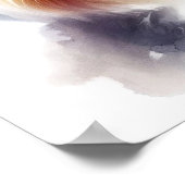 Schattige Havanees Hondenportret in Waterverf Poster (Hoek)