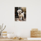 Schattige Havanese Dog Art Print Poster (Keuken)