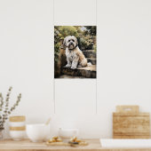 Schattige Havanese Dog Art Print Poster (Keuken)