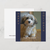 SCHATTIGE HAVANESE PERSONALISEERDE GELUKKIG FEESTDAGENKAART (Voorkant / Achterkant)