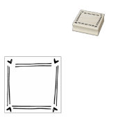 Schattige Heart Journal Rubberstempel (Gestempeld)