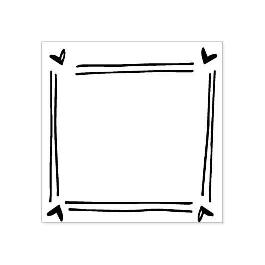 Schattige Heart Journal Rubberstempel (Afrduk)