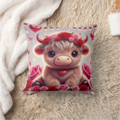 Schattige Hearts Highland Koe Valentijnse Kussen (Deken)