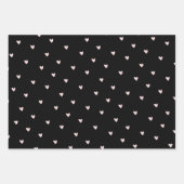 Schattige Hearts & Love Script Valentijnsdag Gold  Inpakpapier Vel (Voorkant 3)