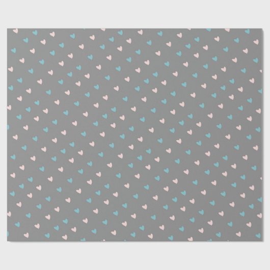 Schattige Hearts & Love Script Valentijnsdag Roze/ Cadeaupapier (Vlak)