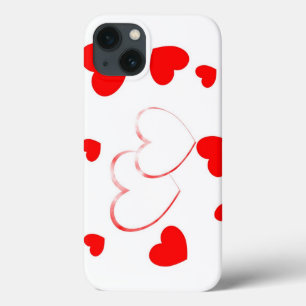 Schattige Hearts - mooie girly iPhone 13 Hoesje
