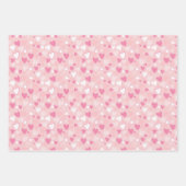 Schattige Hearts Pink Inpakpapier Vel (Voorkant)