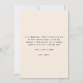 Schattige hebben we verhuisd meisje hond aankondiging (Achterkant)