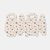 Schattige Hedgehog en Mushrooms Forest Pattern Bedankdoosjes (Uitgevouwen)