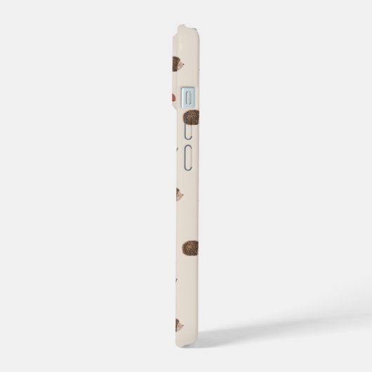 Schattige Hedgehog en Mushrooms Forest Pattern iPhone 15 Case (Linkerkant)